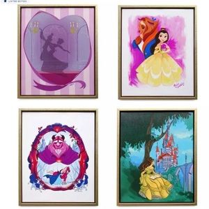 Disney - Beauty and the Beast 30th Anniversary Canvas Print Set of 4